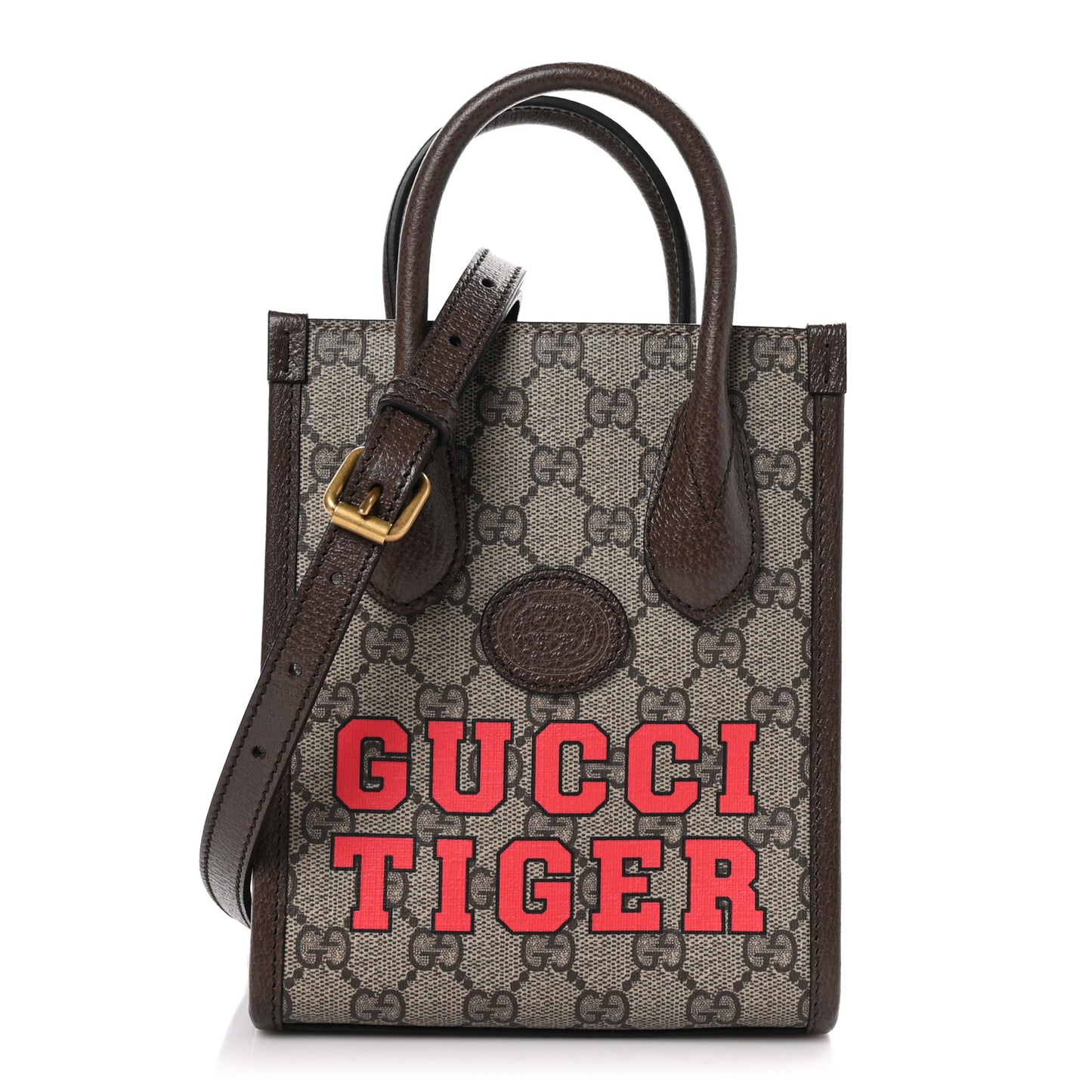 GG Supreme Monogram Textured Dollar Calfskin Web Gucci Tiger Mini Retro Interlocking G Tote Bag Beige Ebony Live Red New Shamarock New Acero