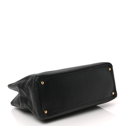 Chanel Calfskin Cerf Executive Shopper Tote Black 4 of 9