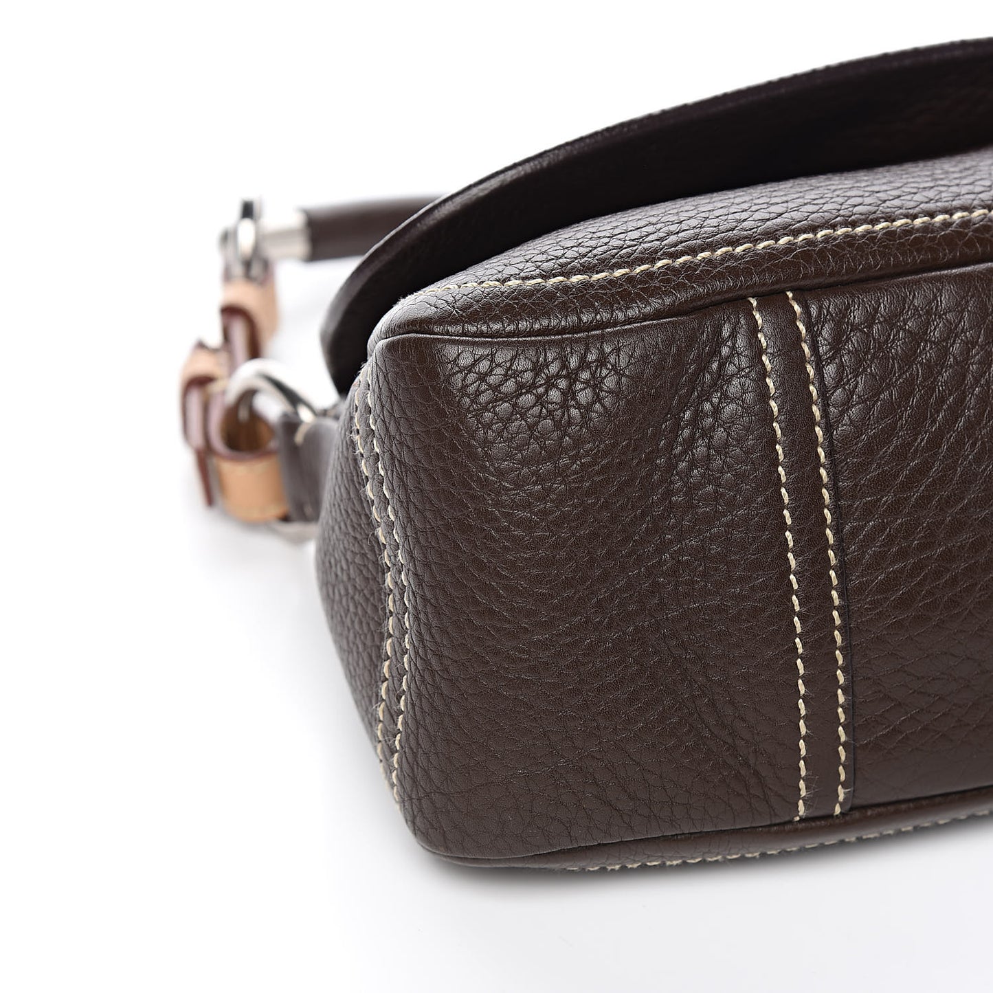 Vitello Daino Shoulder Bag Caffe Naturale