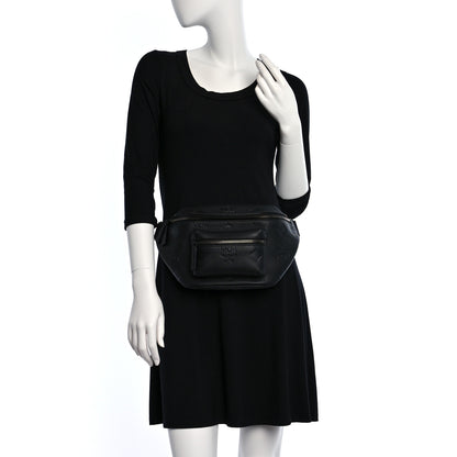 MCM Calfskin Maxi Monogram Fursten Belt Bag Black 3 of 10