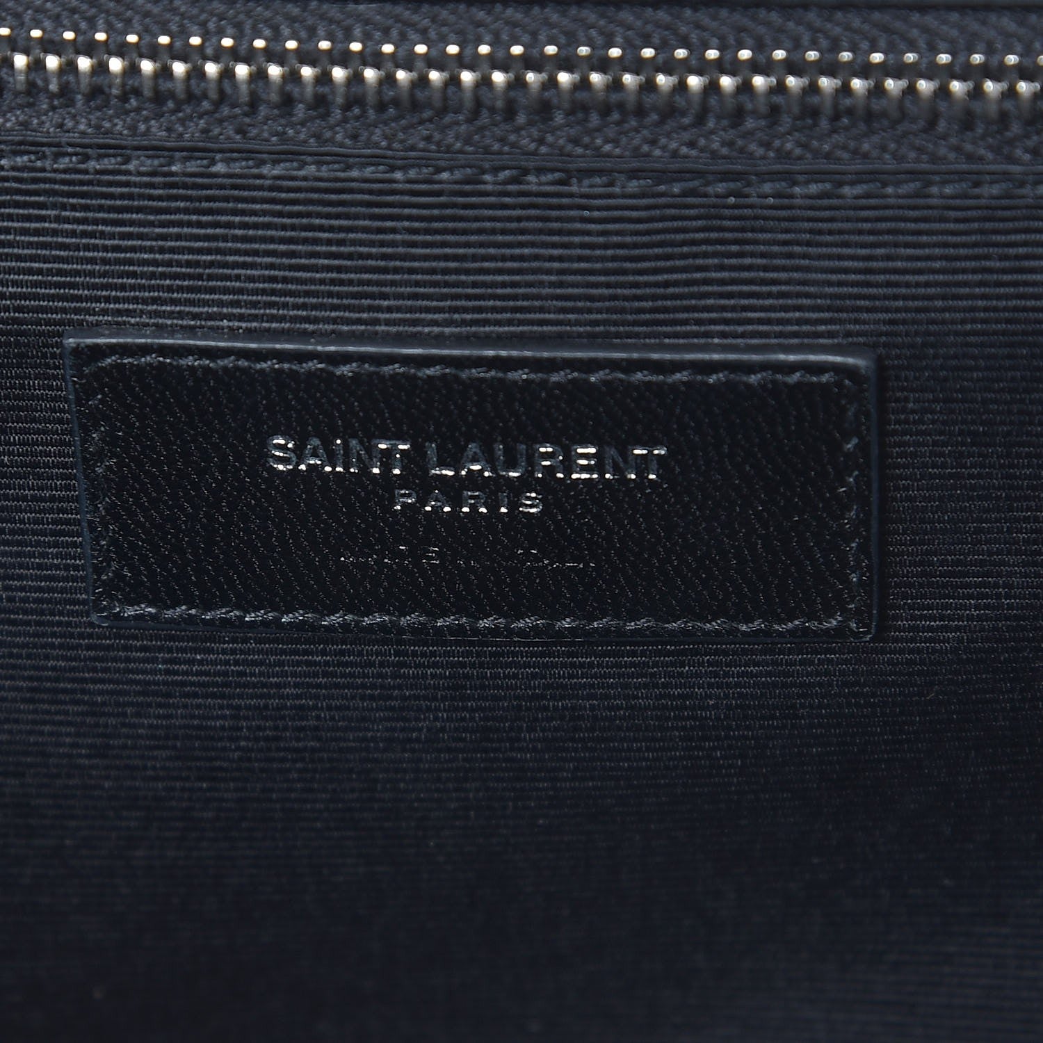 Saint Laurent Grain De Poudre Large Triquilt Monogram Satchel Dark Beige 10 of 11