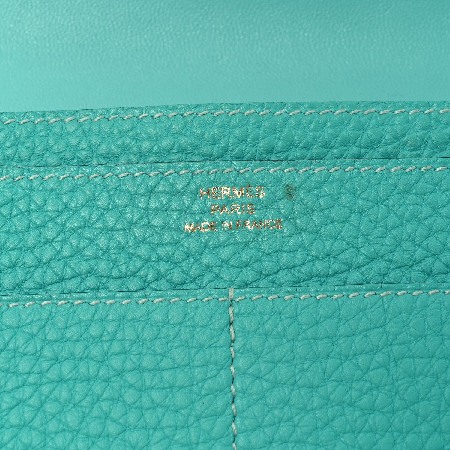 Hermes Togo Dogon Duo Wallet Lagon 7 of 11