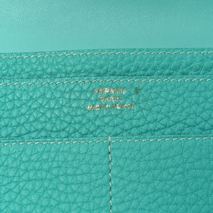 Hermes Togo Dogon Duo Wallet Lagon 7 of 11