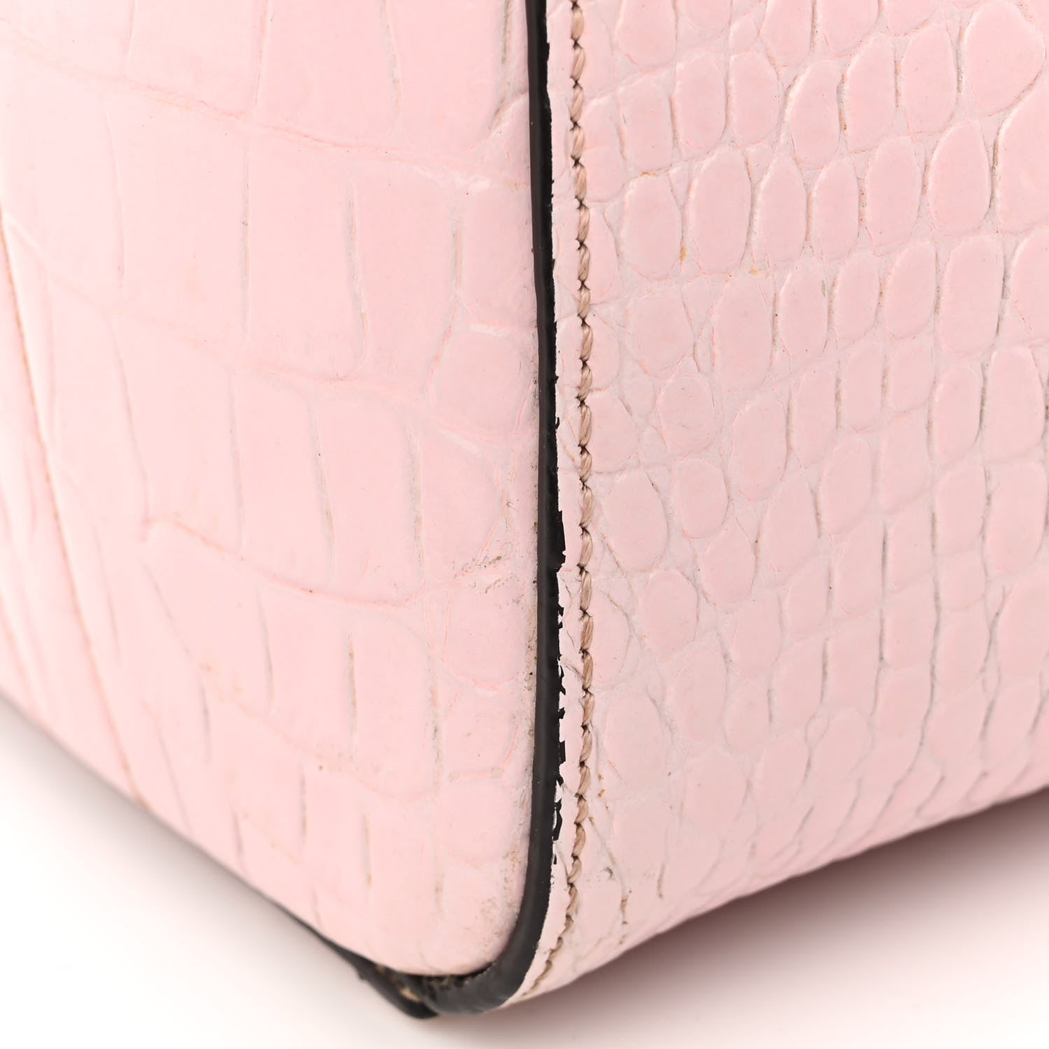 Givenchy Calfskin Crocodile Embossed Mini Antigona Pink 10 of 13