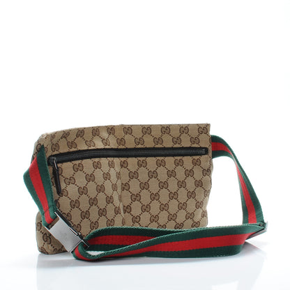 Gucci Monogram Web Belt Bag Dark Brown 3 of 8