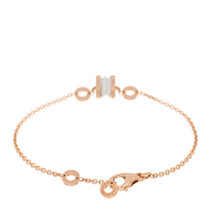 Bulgari 18K Rose Gold White Ceramic B.Zero1 Bracelet SM 2 of 3