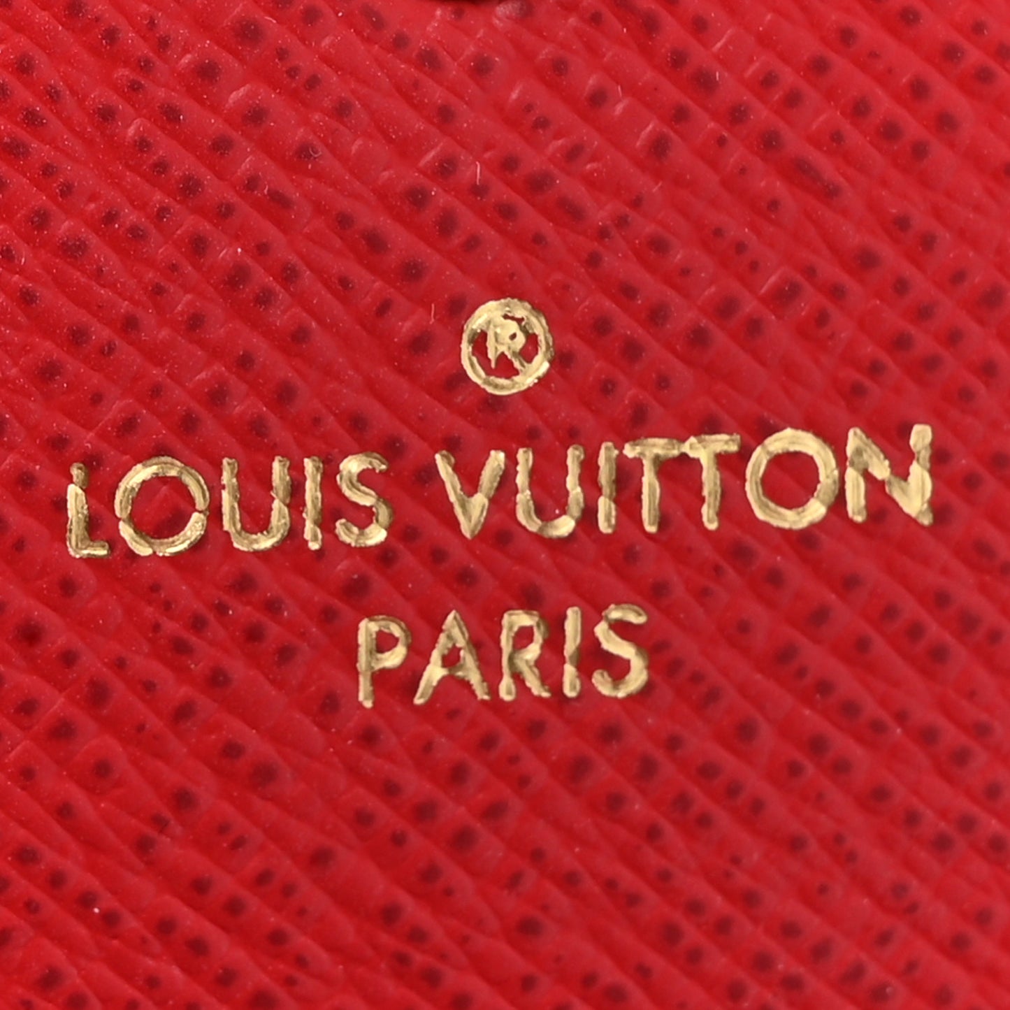 Damier Ebene Josephine Wallet Red