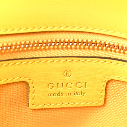 Gucci GG Monogram Textured Dollar Calfskin Small Luce Shoulder Bag Yellow 6 of 10