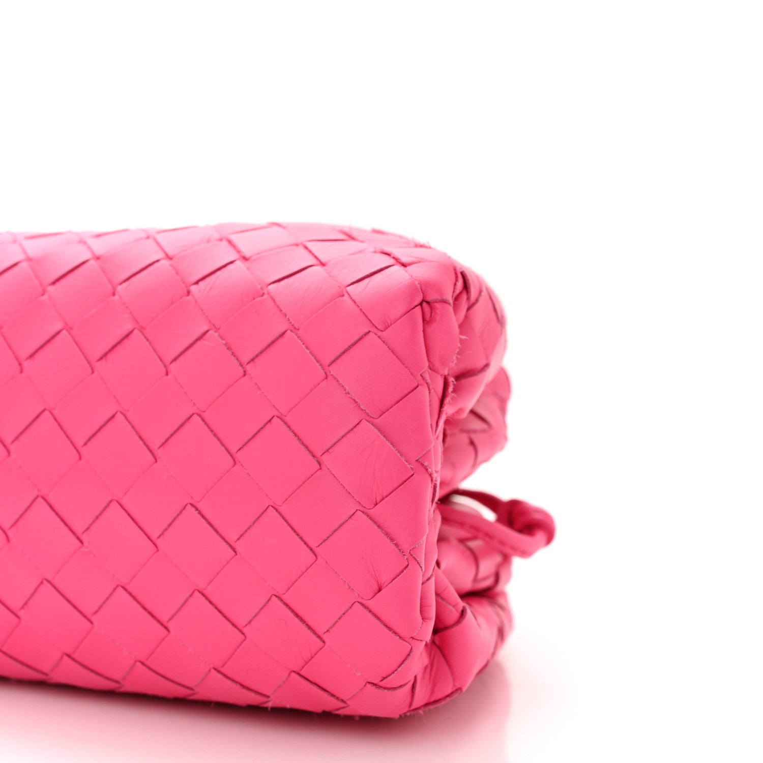 Bottega Veneta Nappa Intrecciato The Mini Pouch Rosa Shock 10 of 11