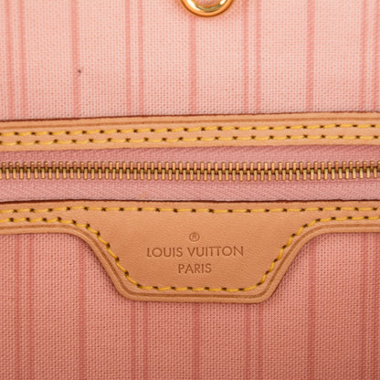 Louis Vuitton Damier Azur Delightful MM Rose Ballerine 6 of 9