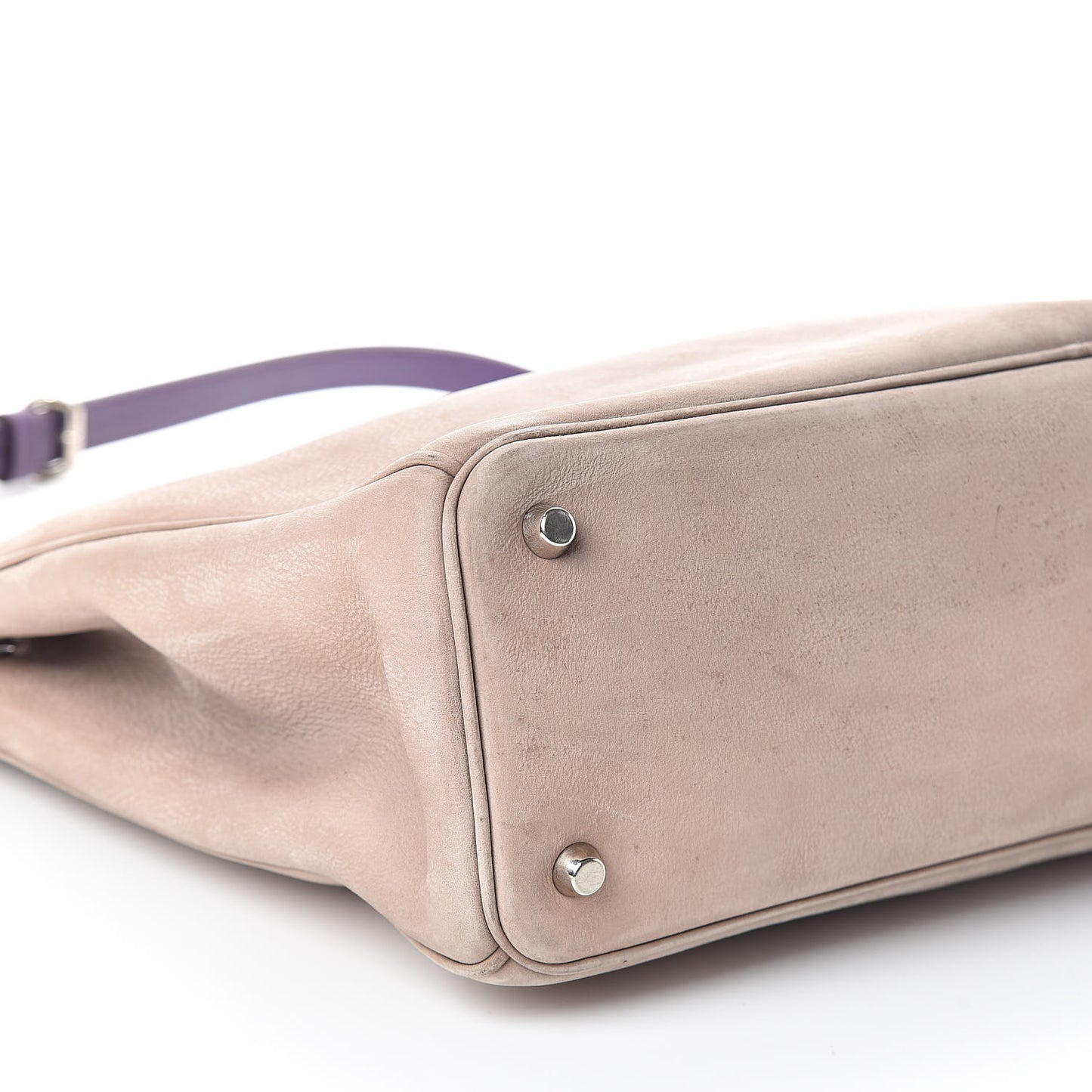 Nubuck Large Diorissimo Tote Beige Purple