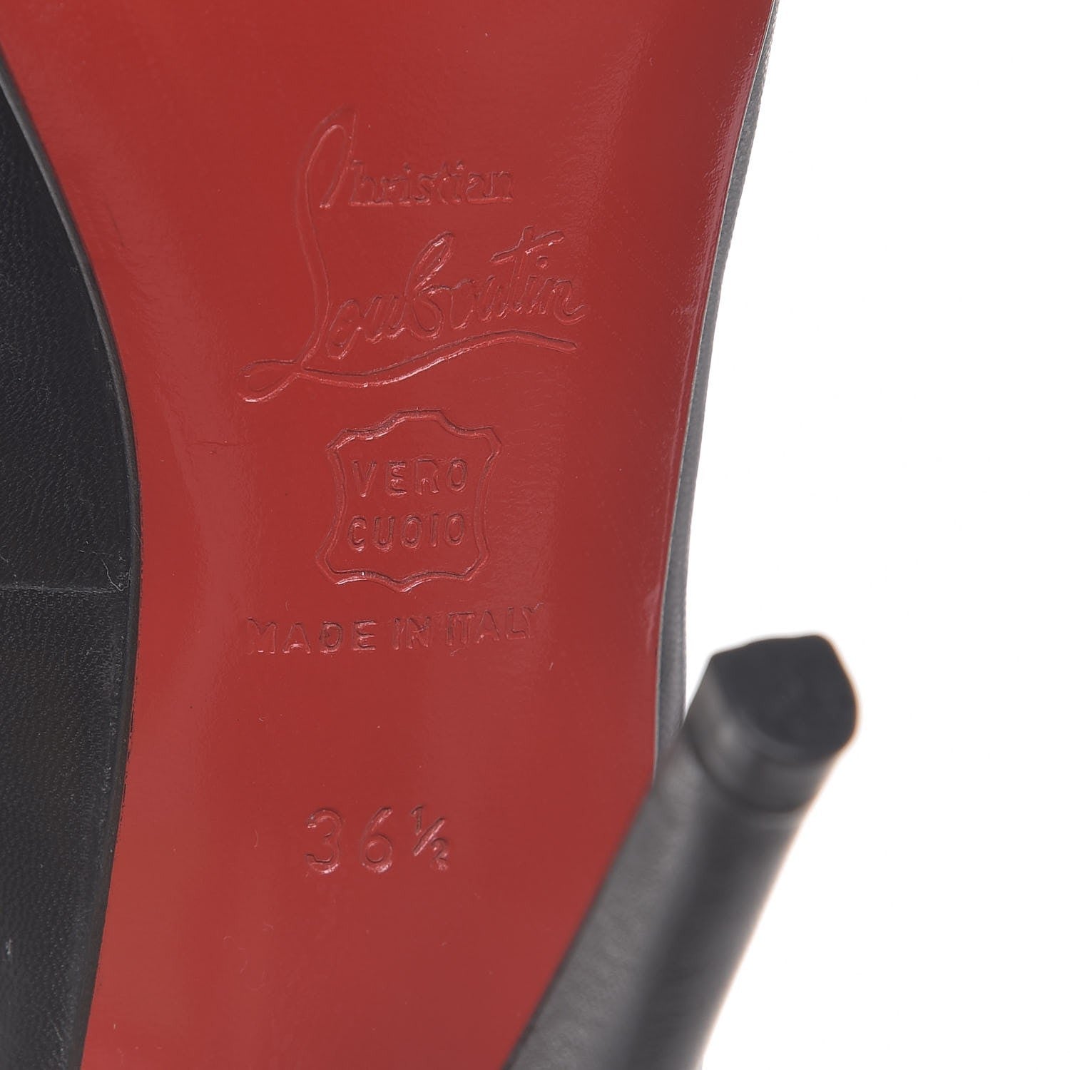 Christian Louboutin Nappa Architek 120 Pumps 36.5 Black Red 7 of 10