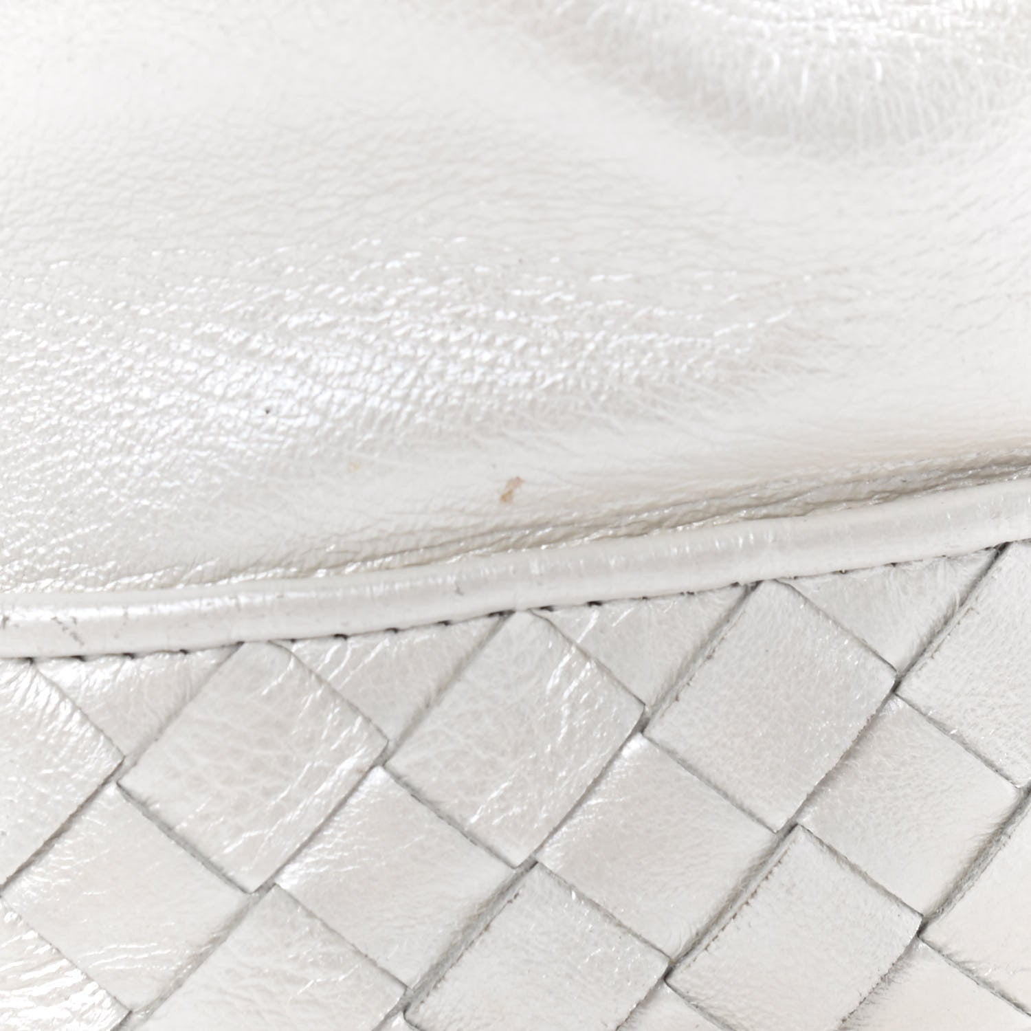 Bottega Veneta Nappa Intrecciato Drawstring Bucket Bag White 9 of 9