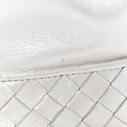 Bottega Veneta Nappa Intrecciato Drawstring Bucket Bag White 9 of 9