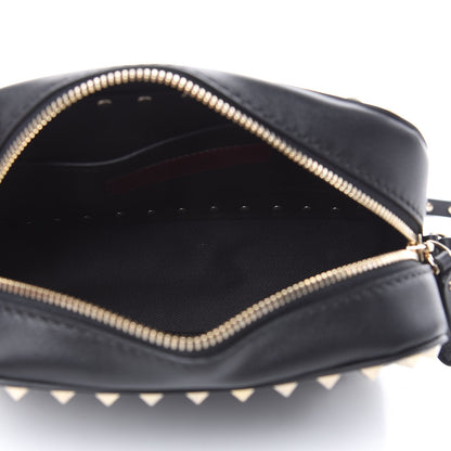 Valentino Garavani Calfskin Rockstud Camera Crossbody Bag Black 5 of 9