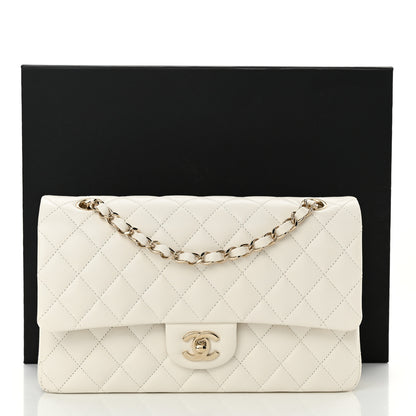 Chanel Caviar Quilted Medium Double Flap White 11 of 11