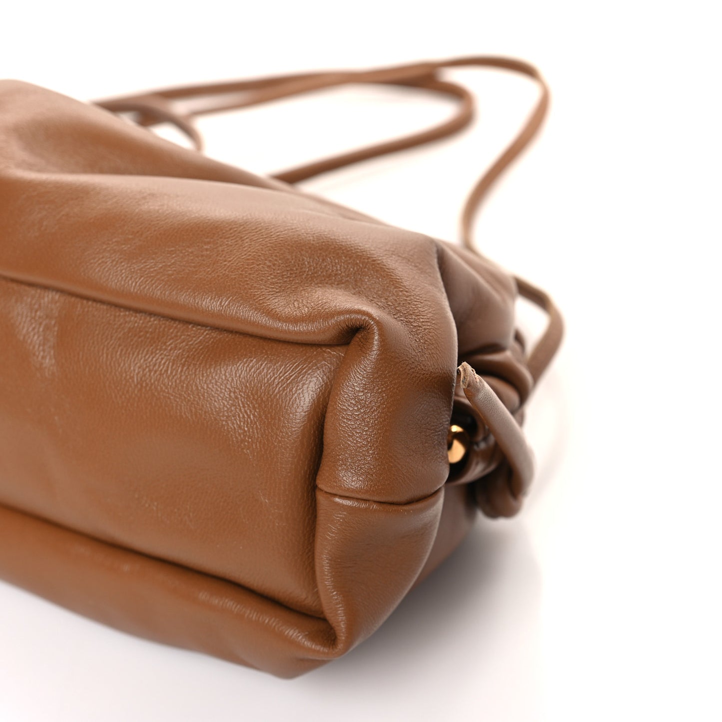 Lambskin Cloud Mini Clutch Caramel