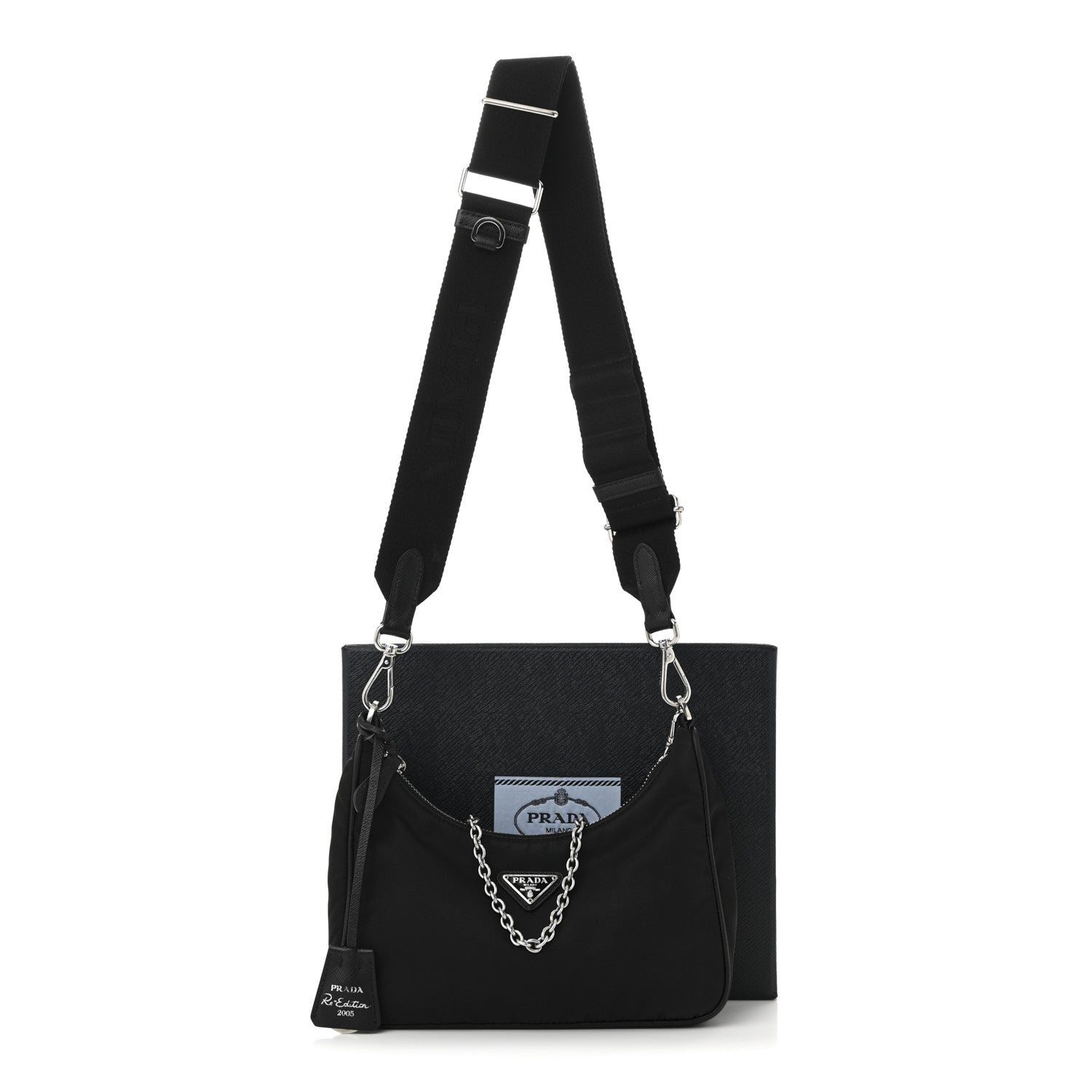 Prada Nylon Re-Edition 2005 Shoulder Bag Black 13 of 13