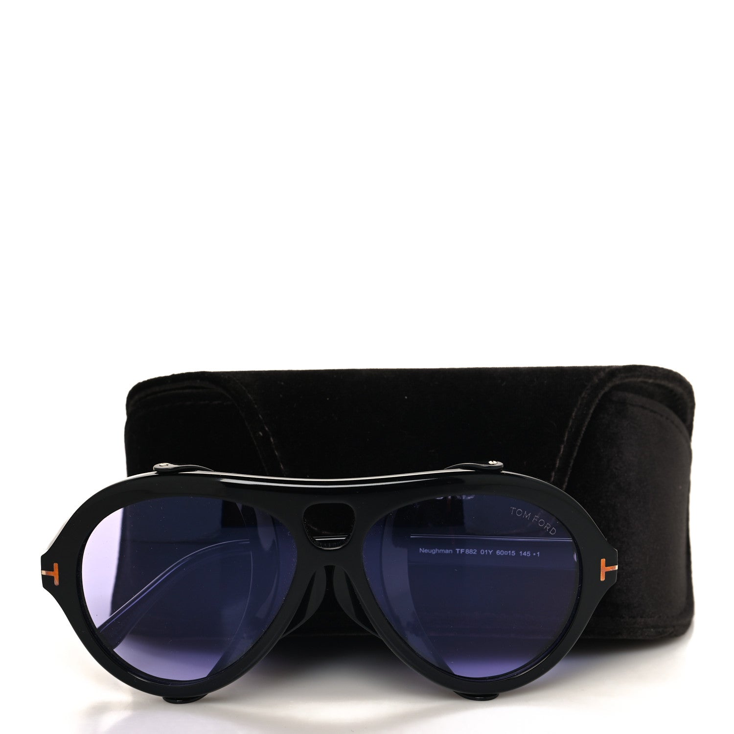 Tom Ford Acetate Neughman Sunglasses TF882 Black 7 of 7