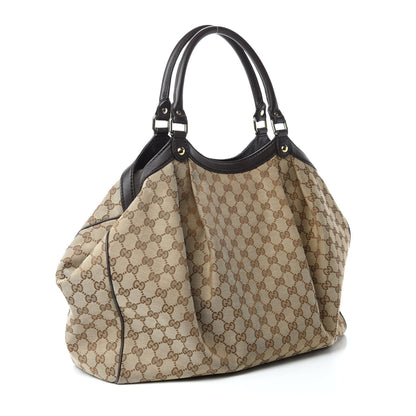 Gucci Monogram Large Sukey Tote Dark Brown 3 of 19