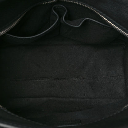 Alexander McQueen Pebbled Calfskin Small Skull Padlock Zip Around Tote Black 5 of 9