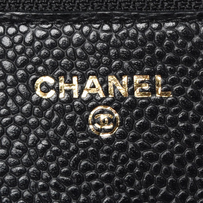 Chanel Caviar Quilted Wallet On Chain WOC Black 6 of 9