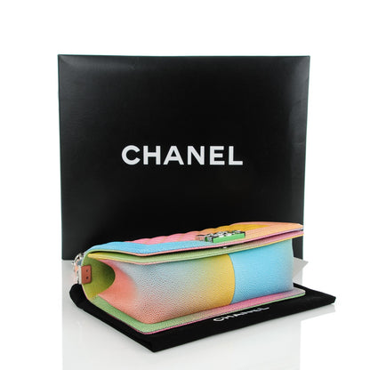 Chanel Caviar Quilted Medium Cuba Rainbow Boy Flap Multicolor 4 of 7