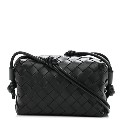 Bottega Veneta Nappa Intrecciato Mini Loop Camera Bag Black 1 of 10