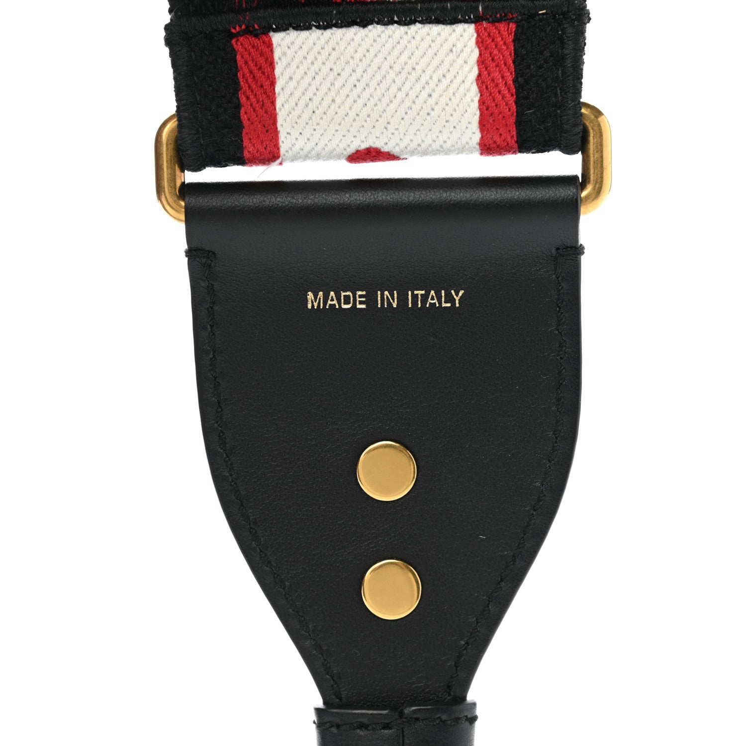 Christian Dior Canvas Embroidered Dioramour Shoulder Strap Black Red White 4 of 9