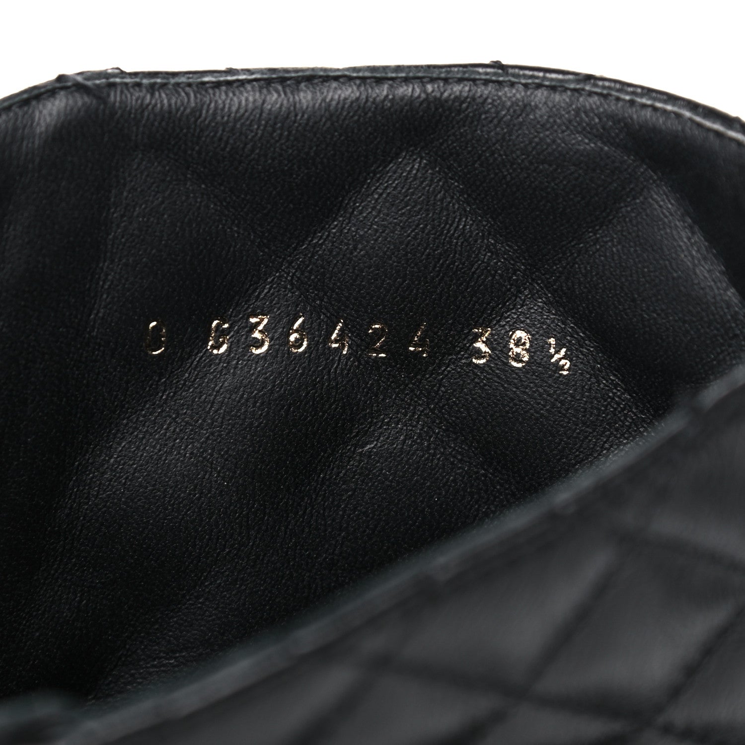 Chanel Shiny Lambskin Quilted Lace Up Combat Boots 38.5 Black 8 of 10