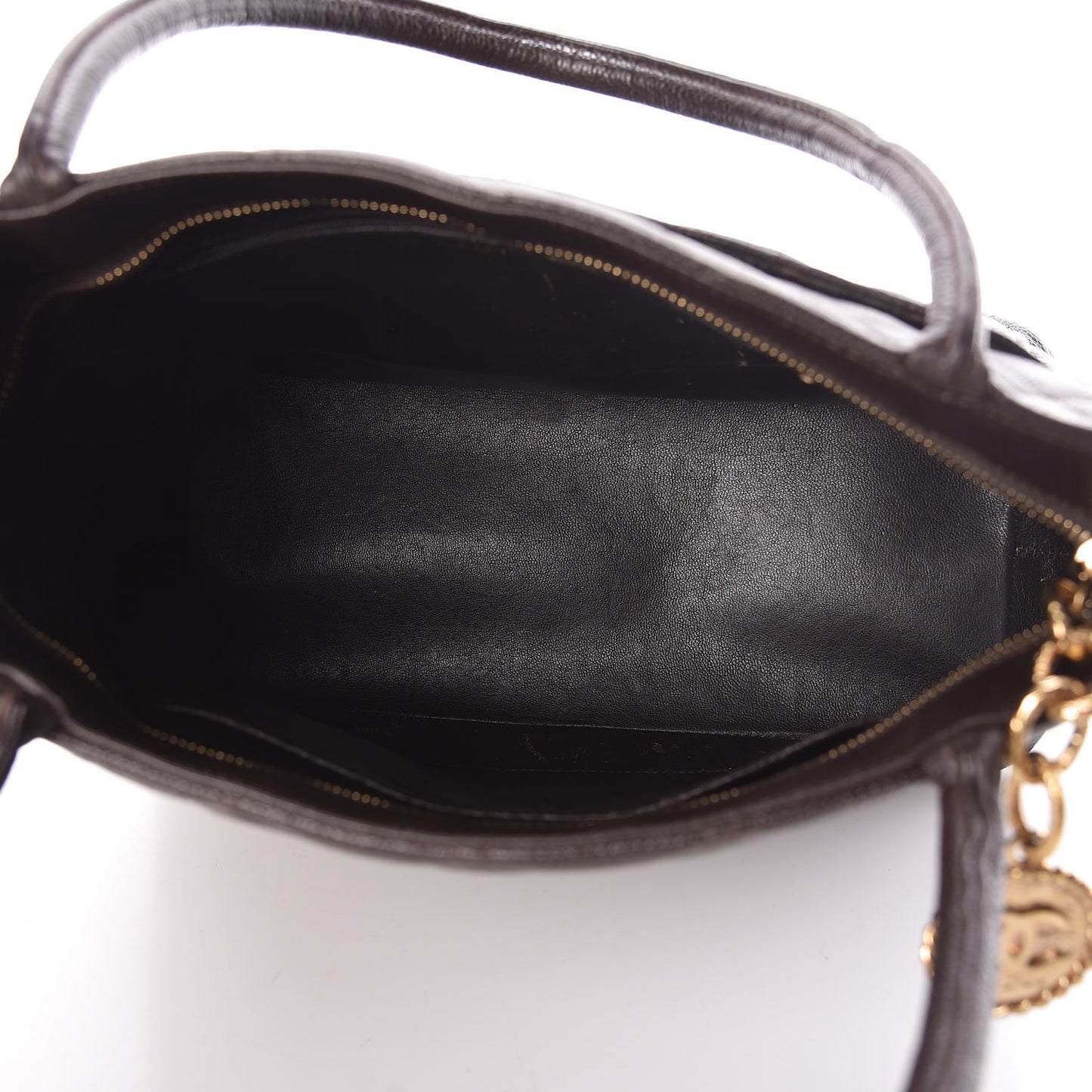 Caviar Quilted Medallion Tote Brown