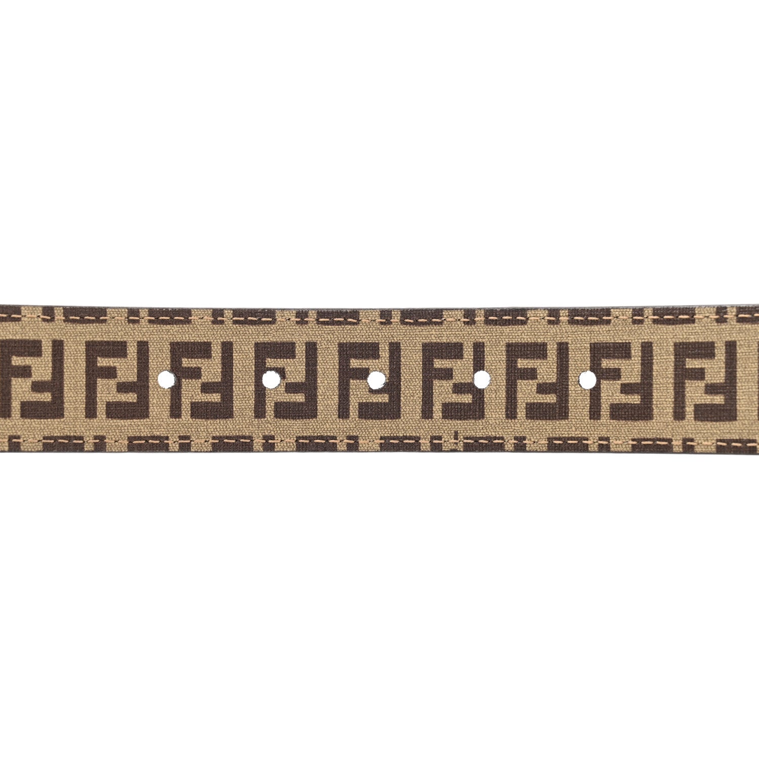 Fendi Zucchino Cuoio Belt 95 38 Beige Tortora Pietra 4 of 5
