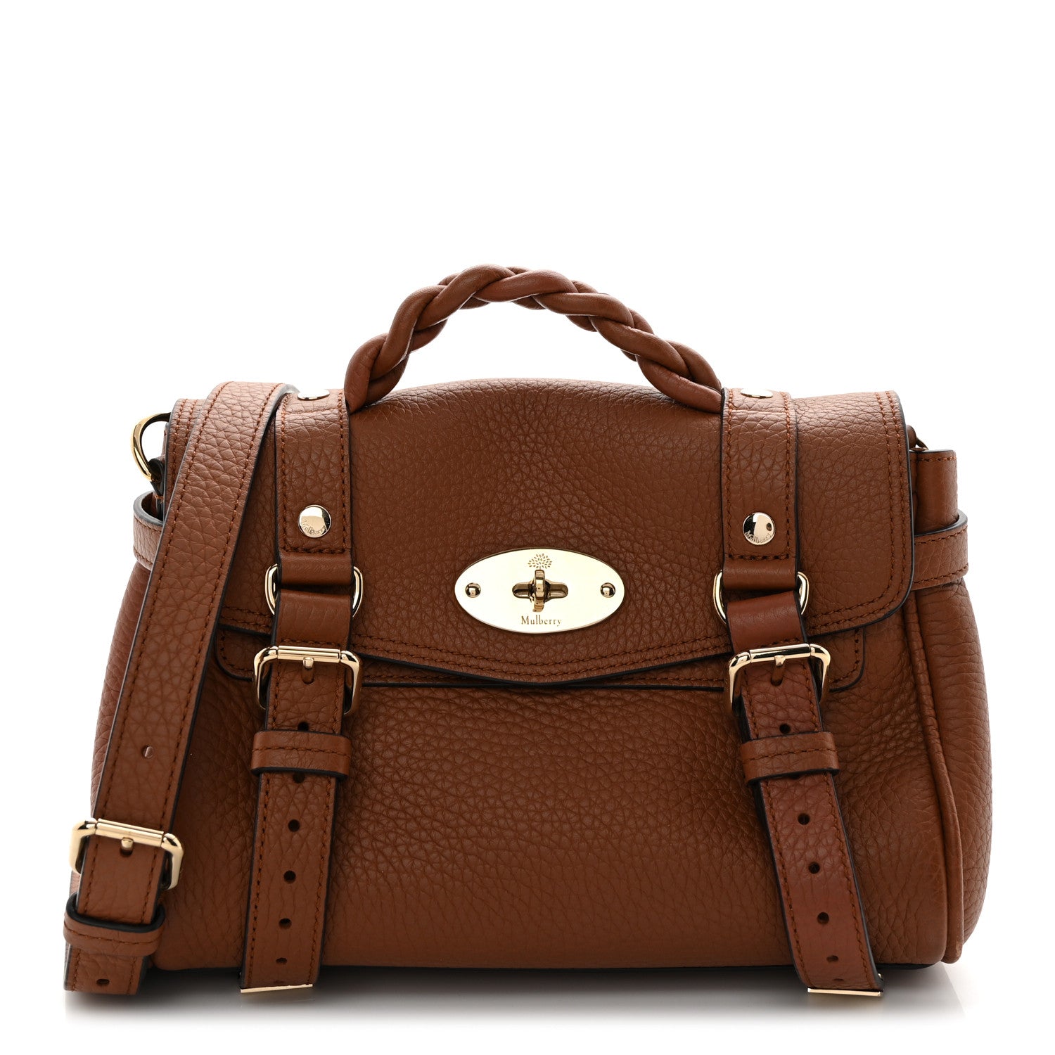 Mulberry Heavy Grain Mini Alexa Chestnut 1 of 10