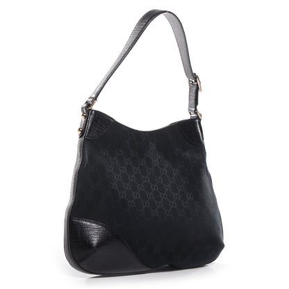 Gucci Monogram Web Hasler Hobo Black 3 of 7