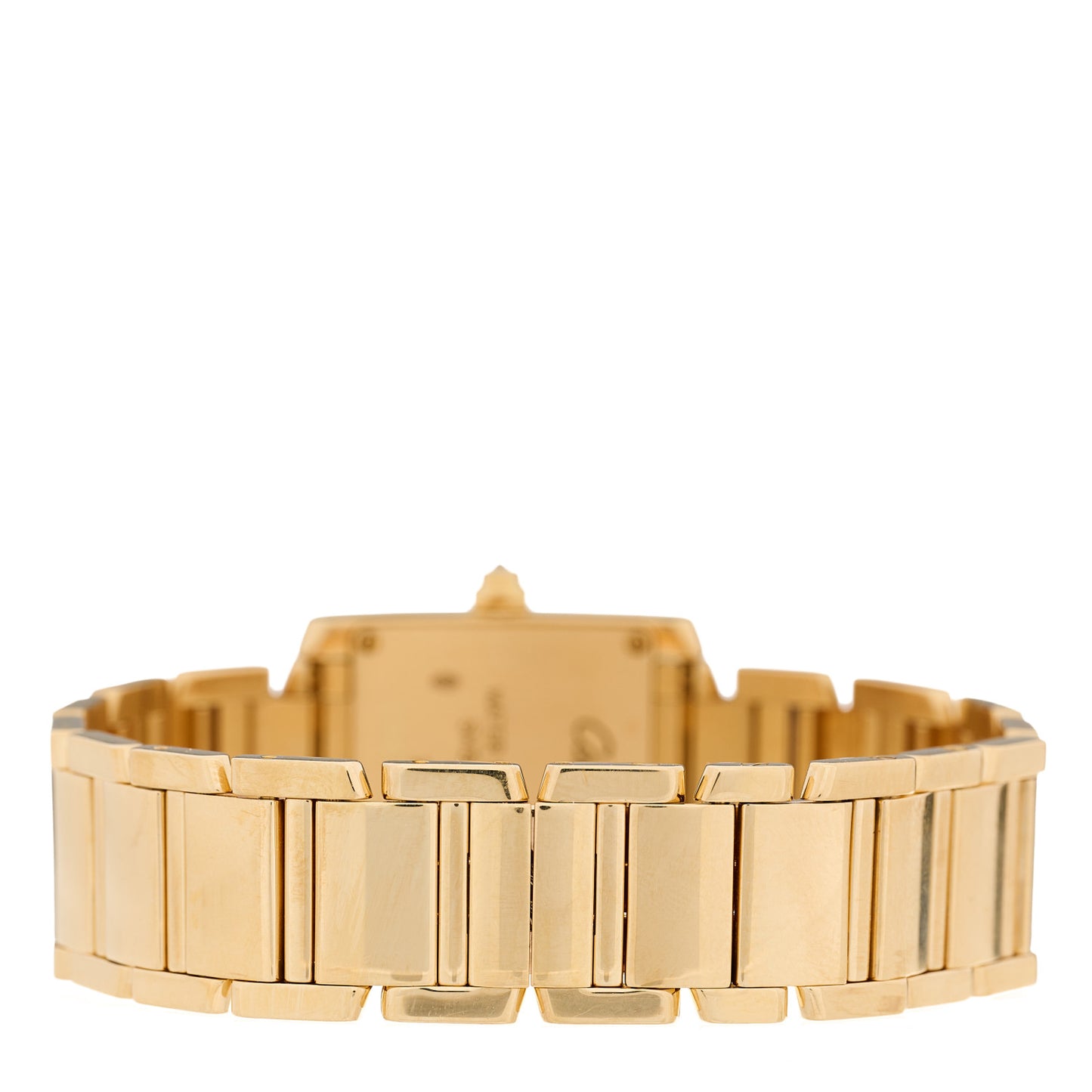 18K Yellow Gold Diamond 20mm Tank Francaise Quartz Watch