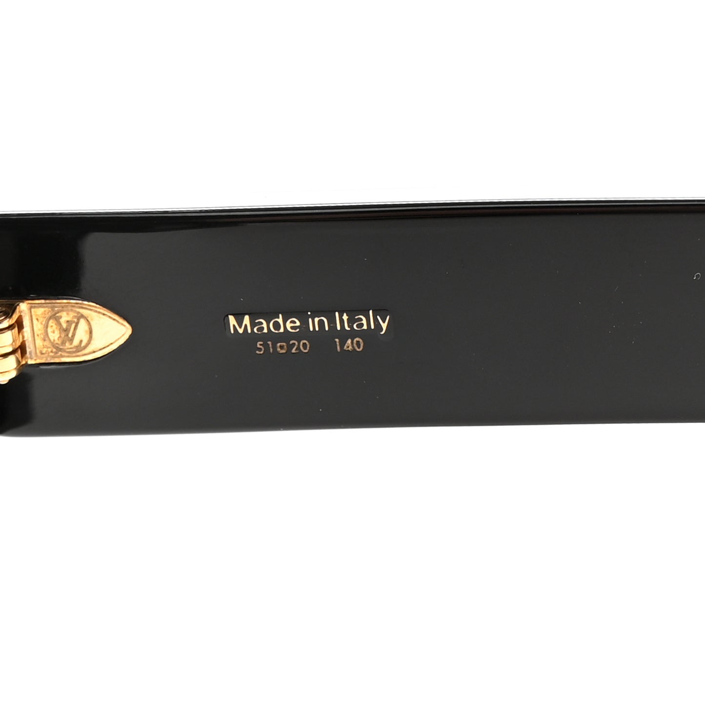 Acetate LV Moon Rectangle Sunglasses Black
