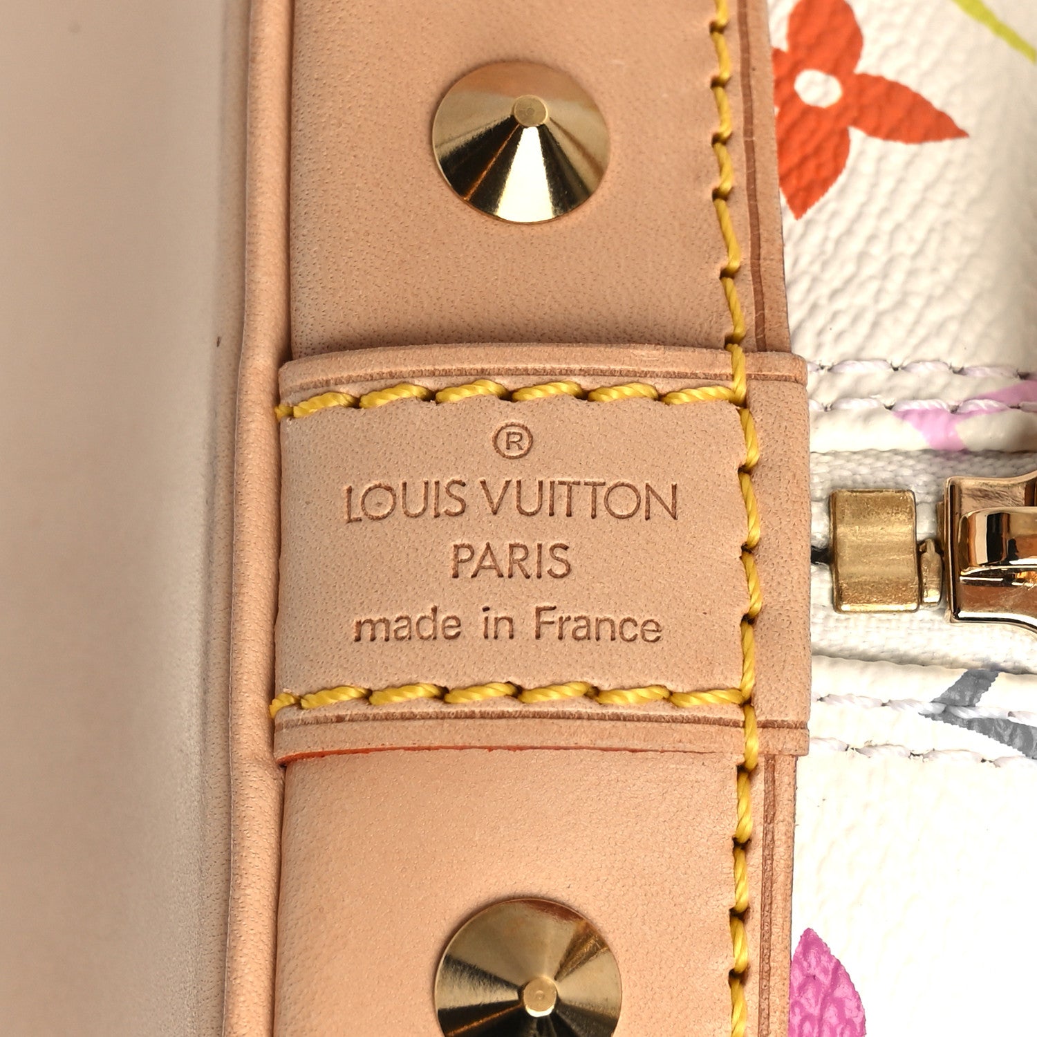 Louis Vuitton Monogram Multicolor Alma White 6 of 9