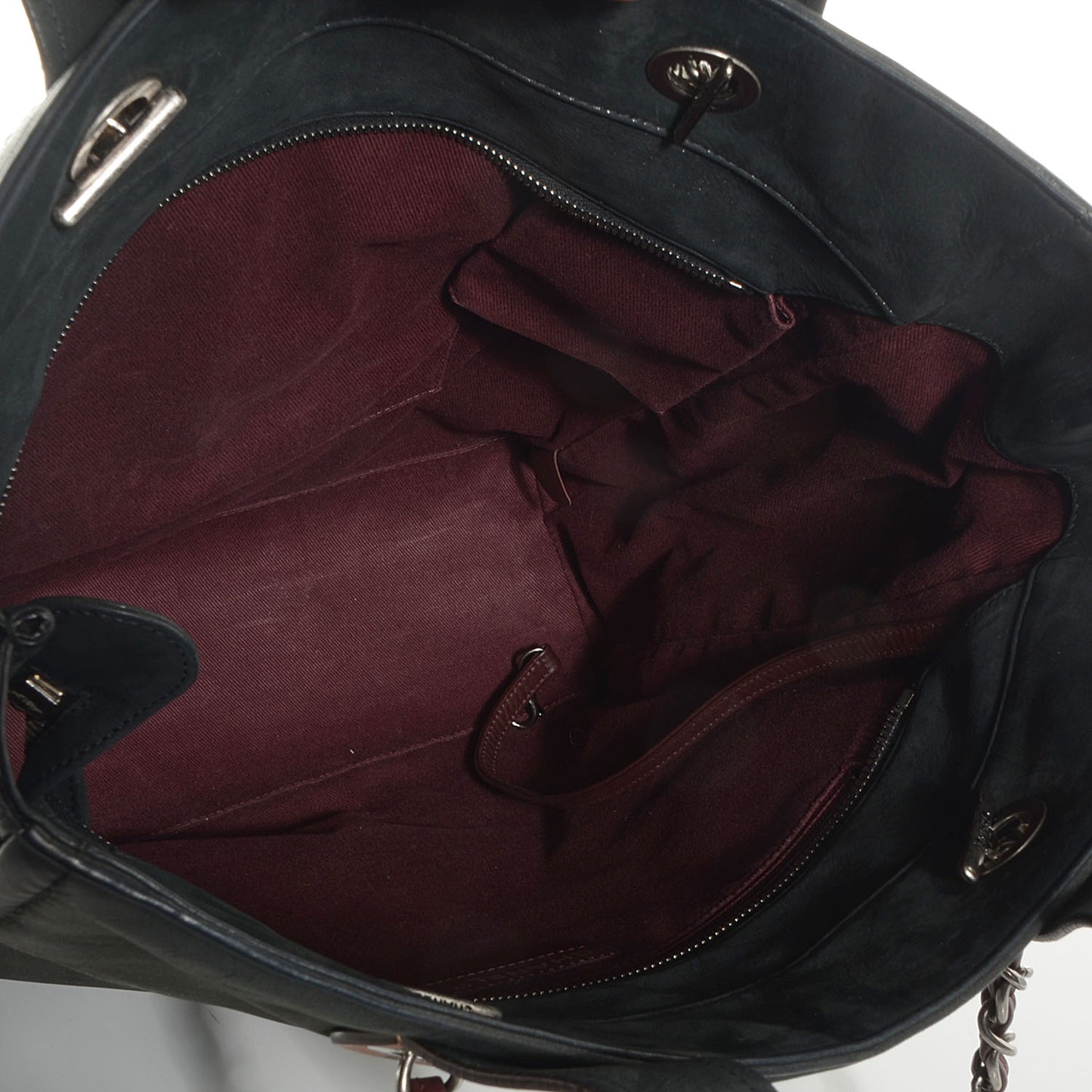 Iridescent Calfskin In The Mix Tote Black