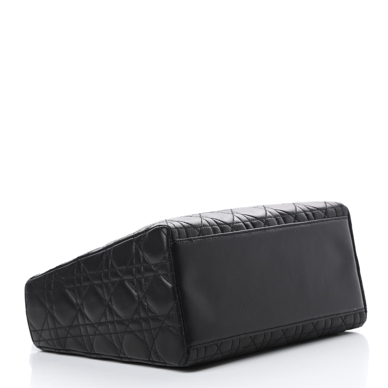 Christian Dior Lambskin Cannage Medium Lady Dior Black 4 of 15