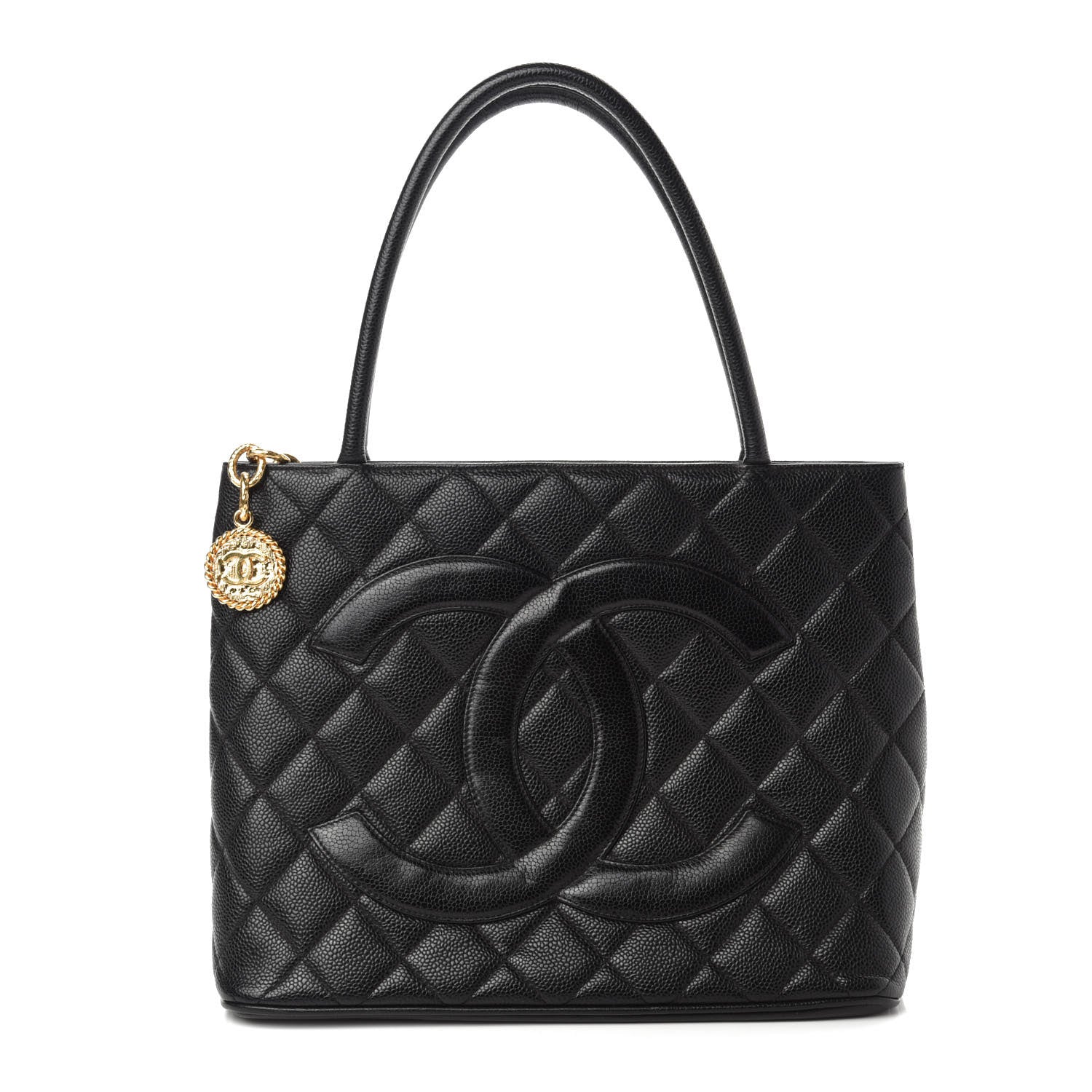 Chanel Caviar Quilted Medallion Tote Black 1 of 10