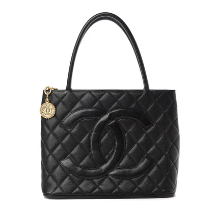 Chanel Caviar Quilted Medallion Tote Black 1 of 10