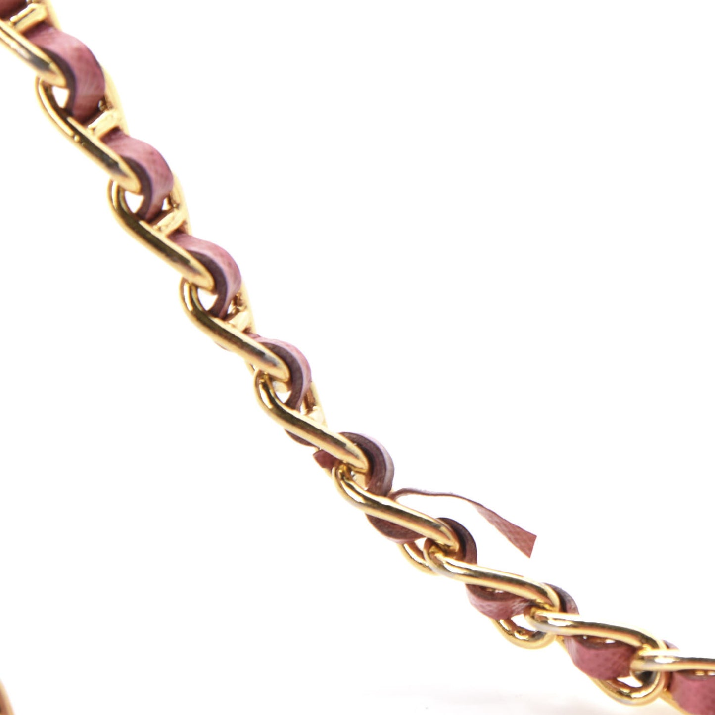 Saffiano Metal Oro Chain Wallet Peonia