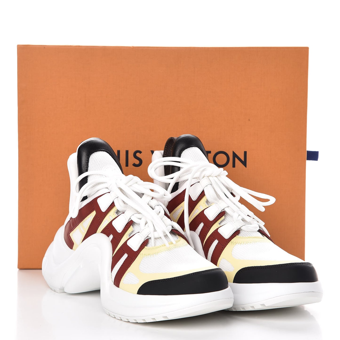 Calfskin Technical Nylon LV Archlight Sneakers 39 Terracotta