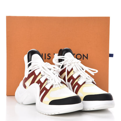 Louis Vuitton Calfskin Technical Nylon LV Archlight Sneakers 39 Terracotta 11 of 11