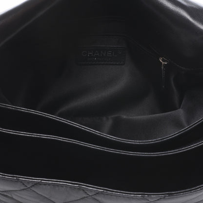 Chanel Lambskin Quilted Chanel 3 Large Accordion Flap Black Black 6 of 8