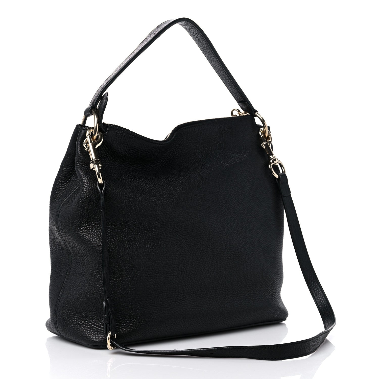 Gucci Pebbled Calfskin Large Soho Hobo Black 3 of 15