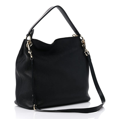 Gucci Pebbled Calfskin Large Soho Hobo Black 3 of 15