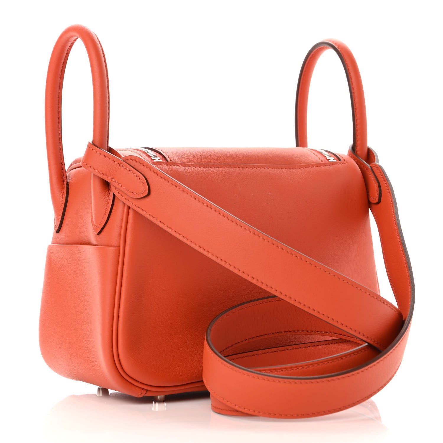 Hermes Swift Verso Mini Lindy 20 Terre Battue Capucine 2 of 10