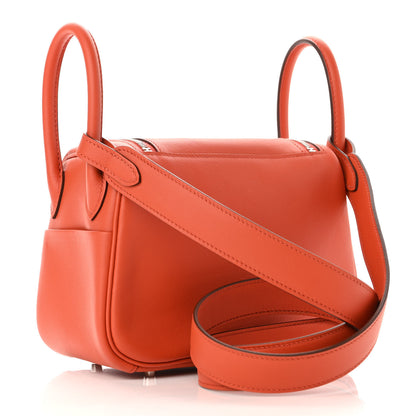 Hermes Swift Verso Mini Lindy 20 Terre Battue Capucine 2 of 10