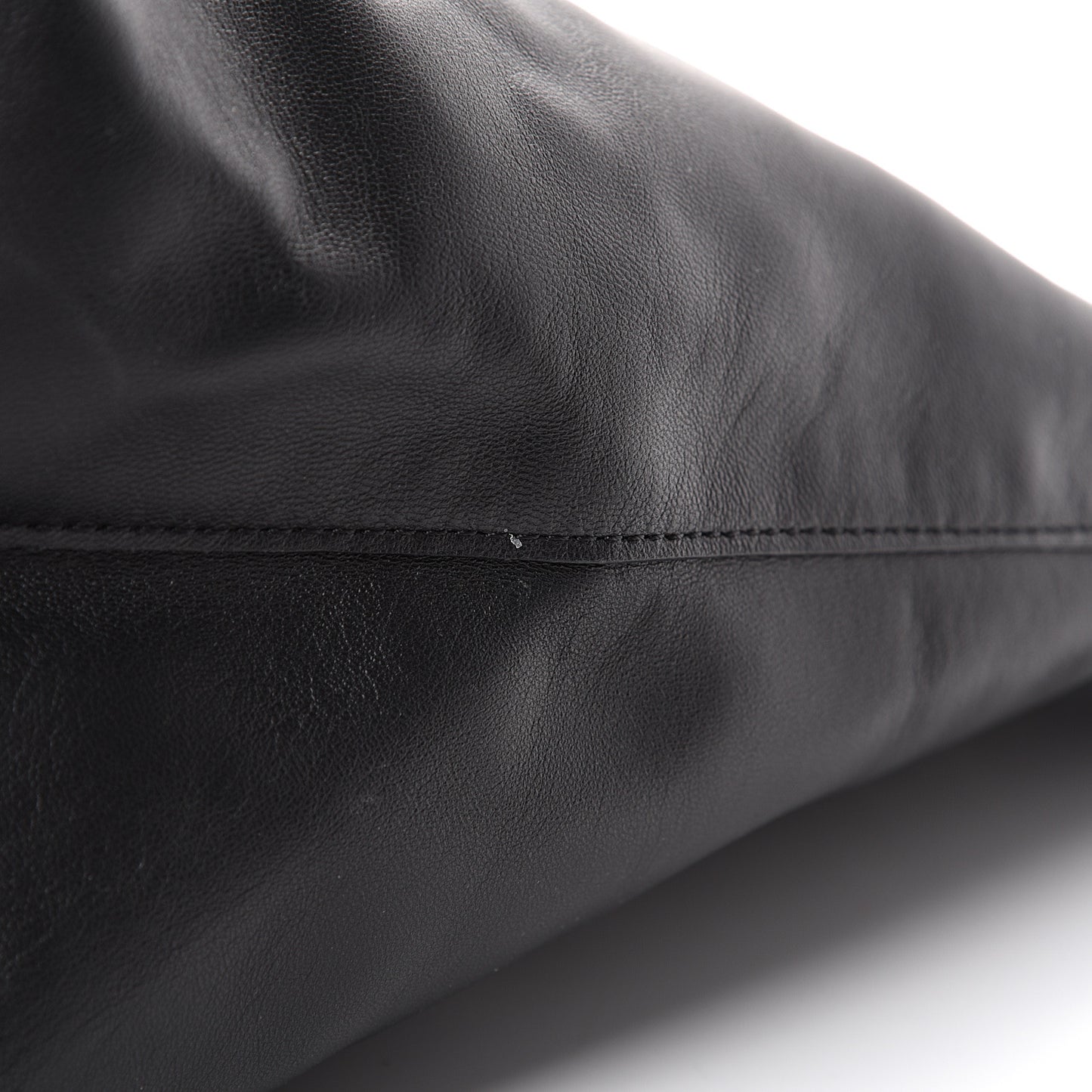 Lambskin Oversized Tote Black